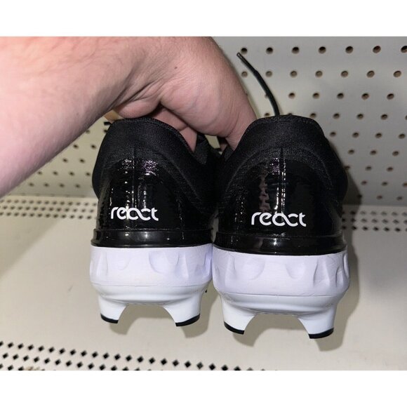 Nike Alpha Huarache Elite 4 Low MCS Mens Molded Baseball Cleats Size 12 Black - Picture 3 of 8